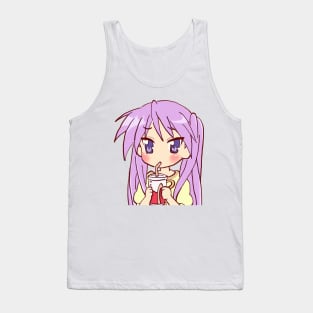 pastel kagami hiiragi drinking soda / lucky star Tank Top